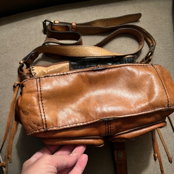 Vintage Patricia Nash Leather Patchwork Armeno Messenger Bag Purse - Picture 9 of 9